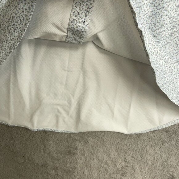 NWOT Jachs New York Men's L Short Sleeve Button-Up Shirt Blue Geometric - Picture 10 of 12